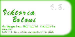 viktoria boloni business card