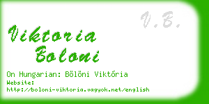 viktoria boloni business card
